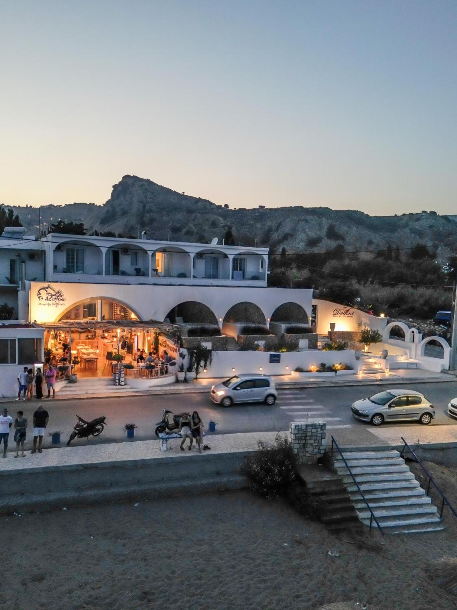 Delfini Beach Hotel & Suites Archangelos  Exterior foto